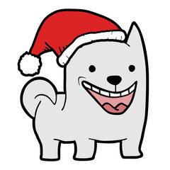 crazy Christmas dog draw