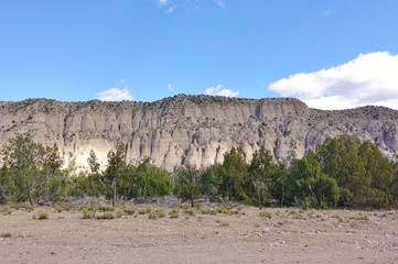 View of the Kasha-Katuwe Tent Rocks National Monument in New Mexico