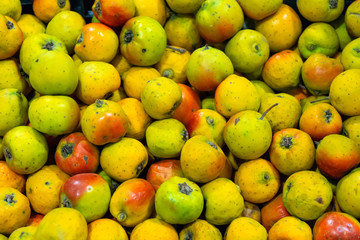 Mexican tejocotes in market