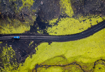 moss road from drone