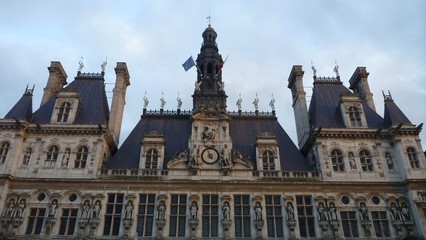 Fototapeta na wymiar Hôtel de Ville de Paris, France (1)