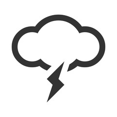 Cloud and Lightning Icon