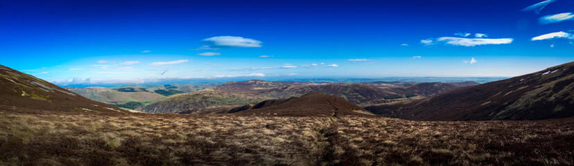 The Cheviot panorama autumn