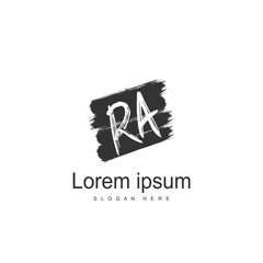 RA Logo template design. Initial letter logo design