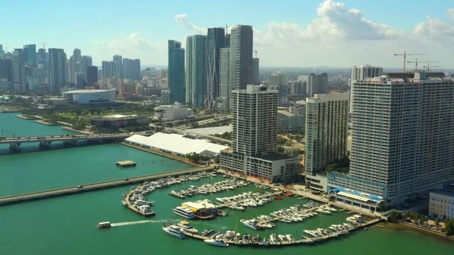 Aerial video Sea Isle Marina Yachting Center