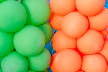 festive decoration of balloons, background concept
