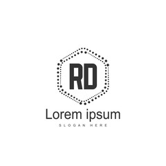 Obraz premium RD Logo template design. Initial letter logo design