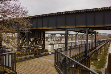 Fototapeta premium bridge over river