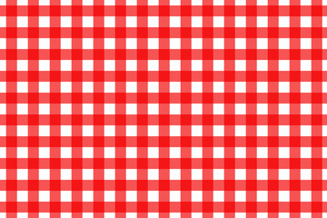 Plaid, check pattern red and white. Design for wallpaper, fabric, textile, wrapping. Simple background