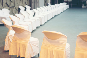 White chair in the hotel