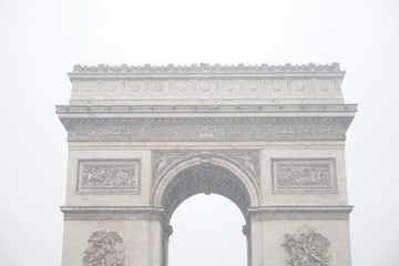 Fototapeta na wymiar Snow in Paris