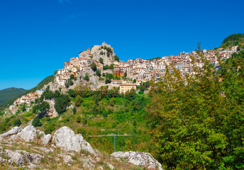 Cervara di Roma (Italy) - A little suggestive town on the rock, in the Simbruini mountains, province of Rome, know as 