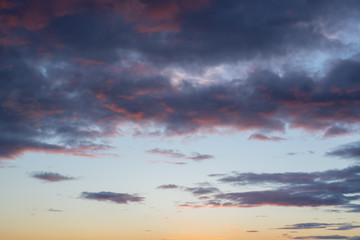 Fototapeta na wymiar Sunset sky colourful sky