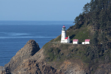 Fototapeta na wymiar Heceta Head Lighthouse on the Oregon Coast