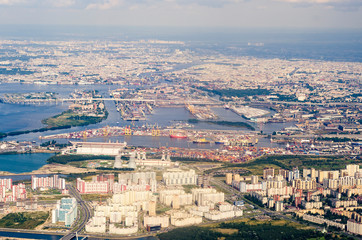 aerial view of the Saint Petersburg