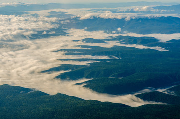 aerial view of mountains