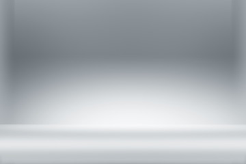 Abstract clean white light studio background with illumination