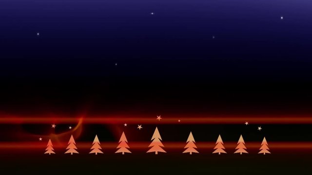 Bauchbinde Weihnachts Animation mit blauem Hintergrund loopbar 6 sec.