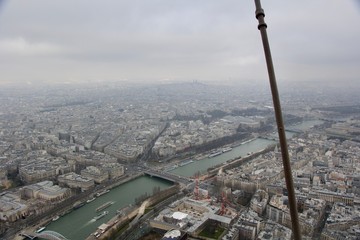 View From Eiffel Tower in Paris, France