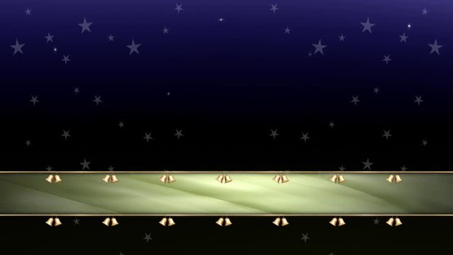 Bauchbinde gold Animation loopbar auf blauem Hintergrund 6 sec.