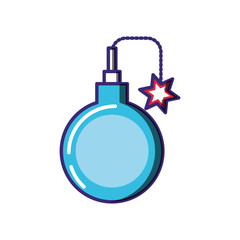 explosive bomb isolated icon