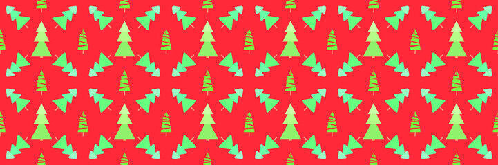 Seamless pattern with christmas trees. Abstract geometric wallpaper. Holiday texture. Print for textiles, fabrics, polygraphy, posters. Greeting cards
