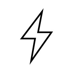Lightning Bolt Icon Outline