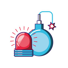 explosive bomb with alarm light emergency