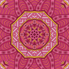 Cute pink Seamless abstract tiled pattern vector geometric background