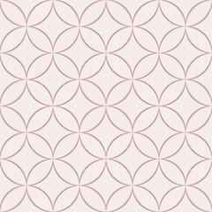 Seamless geometric pattern with abstract floral elements based on Arabic ornaments. Abstract geometric background in monochrome light colors