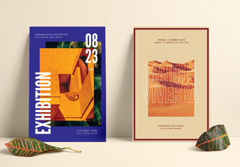 Exhibition Postcard Layout