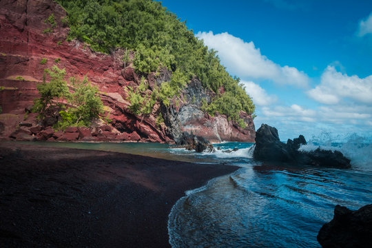 Red Sand Beach In Hawaii