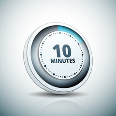 10 Minutes Time button illustration