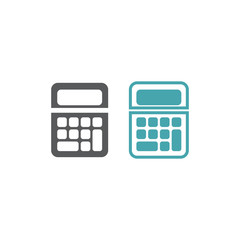 Vector symbol of calculators.