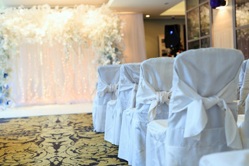 Fototapeta na wymiar Wedding ceremony decorations.
