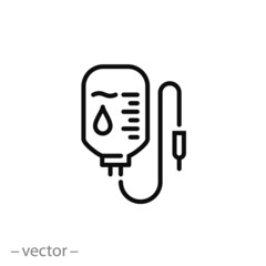blood bag icon vector