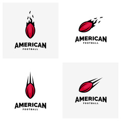 Set of Modern professional american football logo for sport team © Top Studio