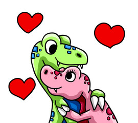 Dinosaur in Love