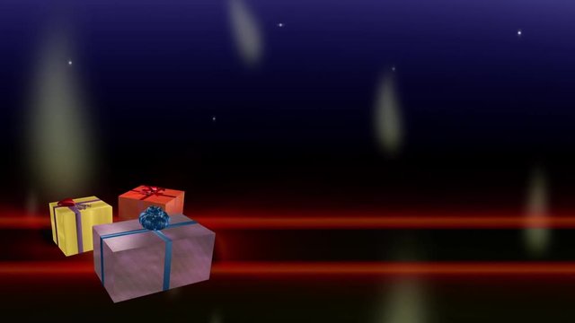 Geschenke Weihnachten Animation loopbar 6 sec.