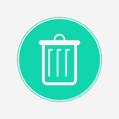 Trash vector icon sign symbol