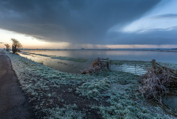 A stormy Day on the Somerset Levels