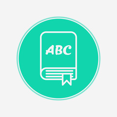 Book vector icon sign symbol