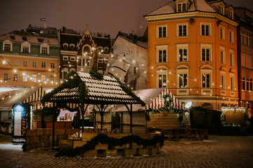 Obraz premium Christmas market in Riga