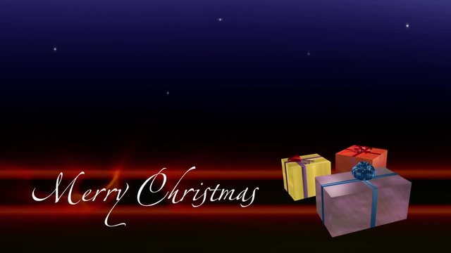 Geschenke Weihnachten Animation loopbar 6 sec.