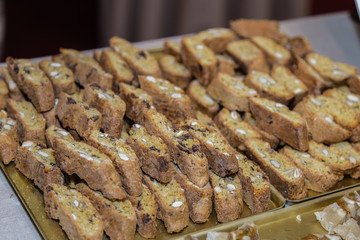 Typical Italian Biscuit with Almond: Crumbly Cantuccini from Tuscany