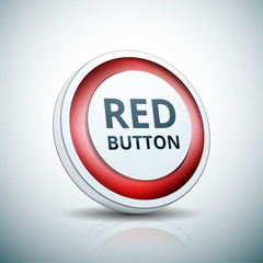 Red Button label illustration
