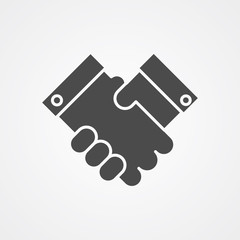 Handshake vector icon sign symbol