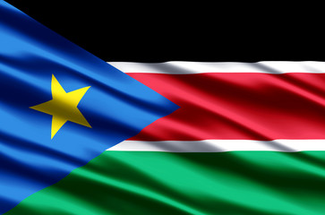 Naklejka premium South Sudan