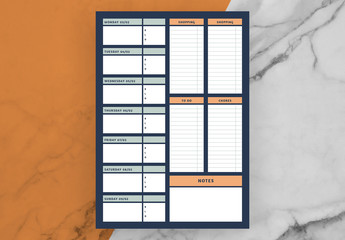 Weekly Planner Layout 