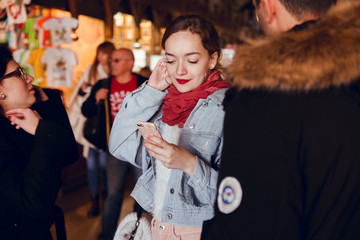 Fototapeta premium Portrait of blonde in Krakow